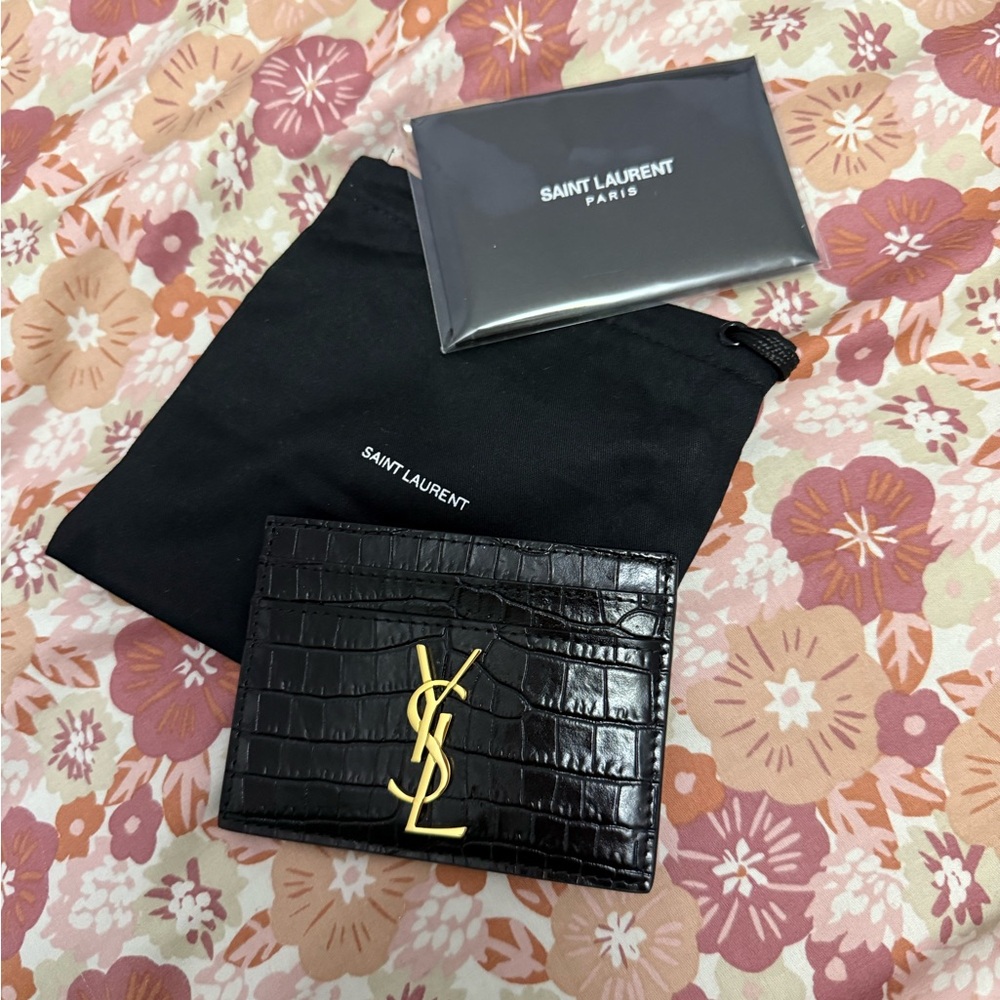 Saint Laurent Black Card Holder